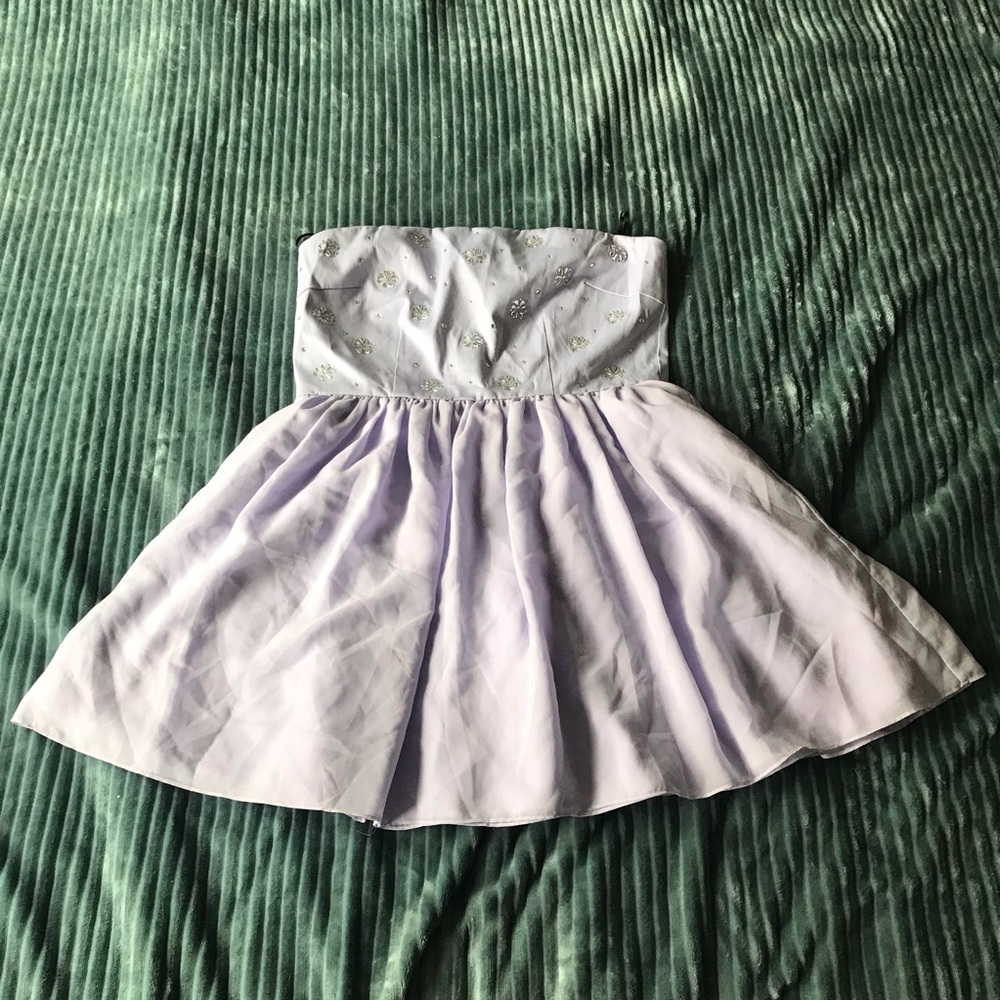 Forever 21 Strapless Lavender Fancy Dress